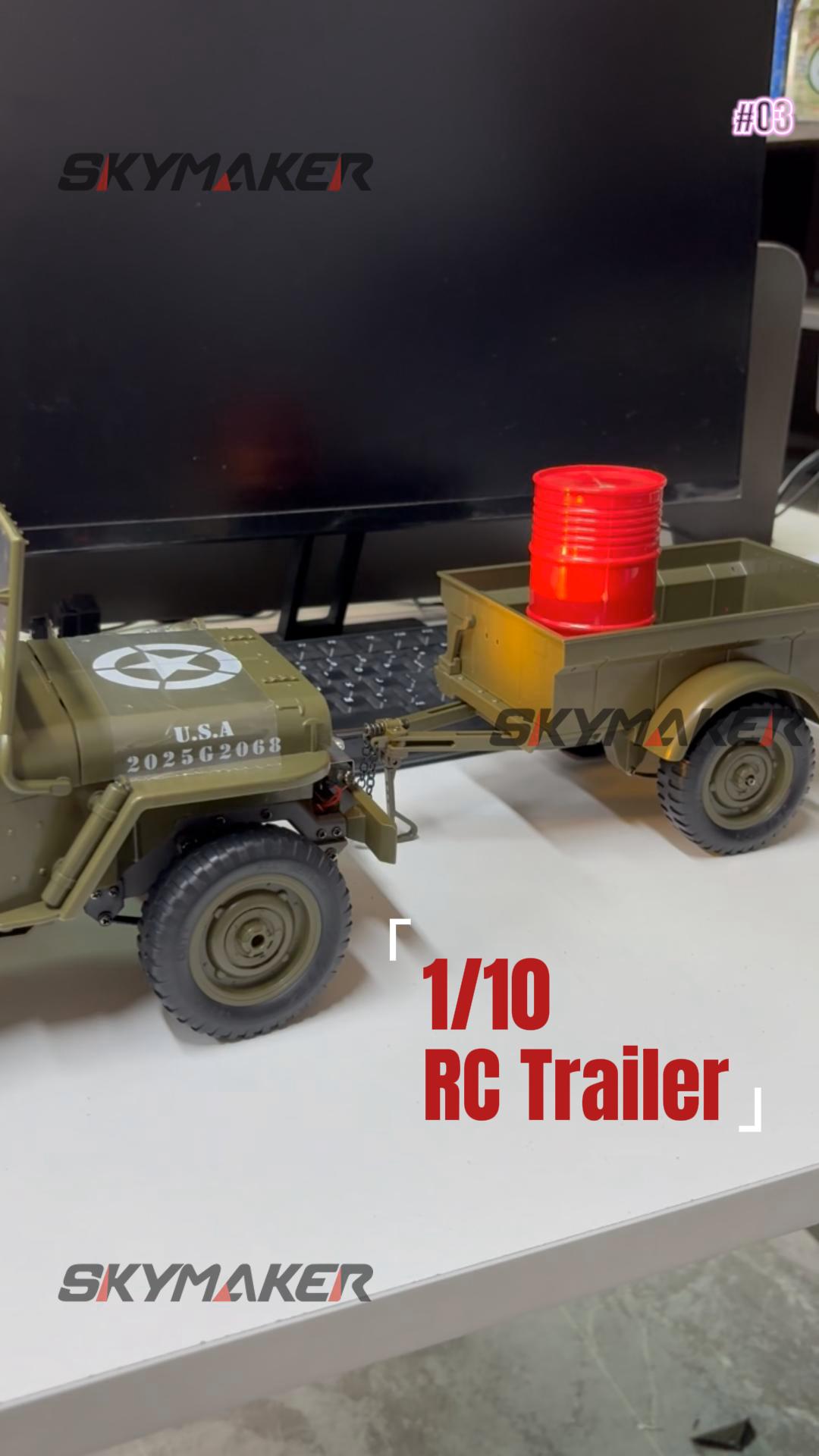 Amazon.com: Skymaker 1/10 RC Crawler Willys Jeep Toy, 2.4GHz 4x4